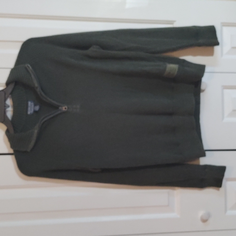 Polo Jeans Company Ralph Lauren dk green rib knit sweater mens medium vi…
